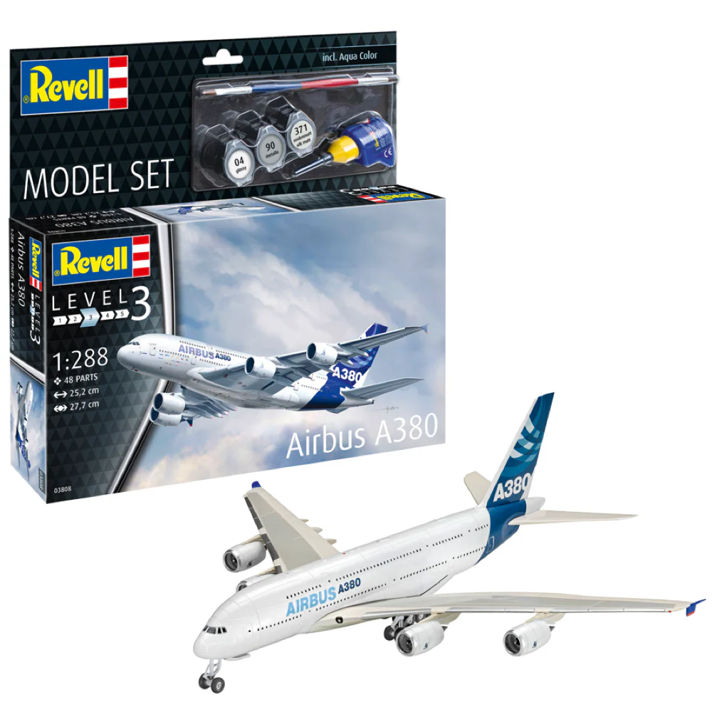 Revell 63808 1/288 Airbus A380 Starter Set