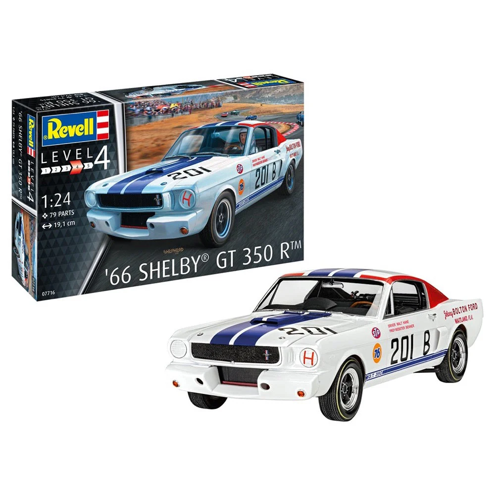 Revell 67716 1/24 1966 Shelby GT 350 R Starter Set - Image 8