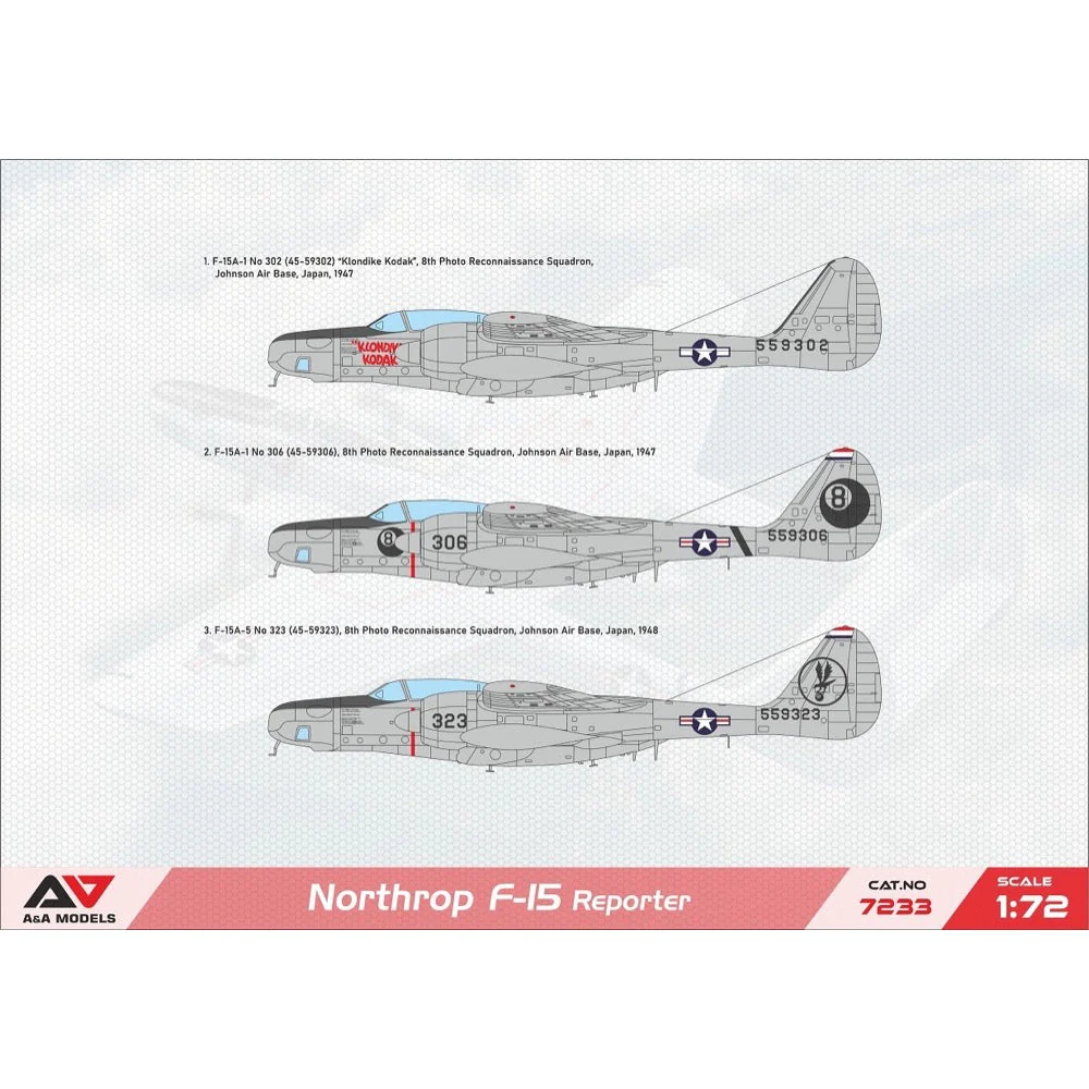 A&A Models 7233 1/72 Northrop F-15/RF-61 Reporter - Image 2