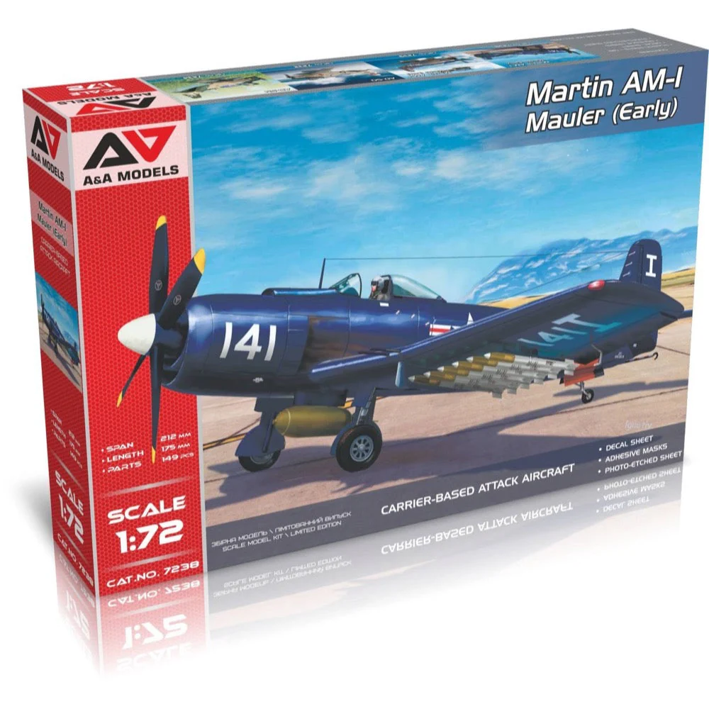 A&A Models 7238 1/72 Martin AM-1 Mauler Attack Aircraft Early - Image 2