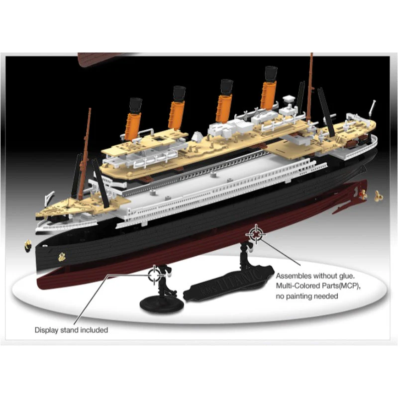 Academy 14217 1/1000 RMS Titanic MCP Model Kit - Image 5