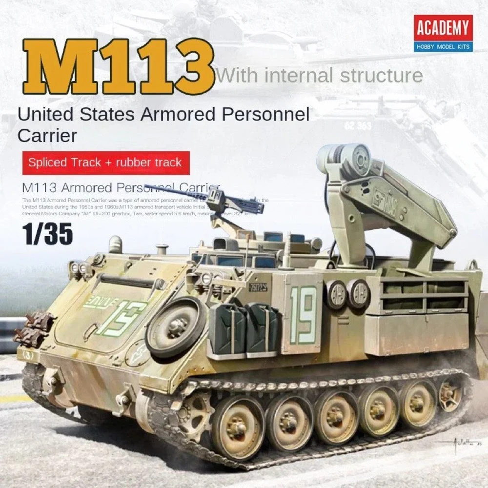 Academy 1/35 M113 Fitter ARV Aus Decals Plastic Model Kit