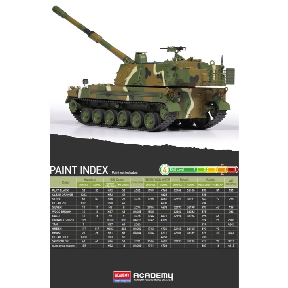 Academy 1/35 R.O.K. Army K9A1 SPH - Image 6