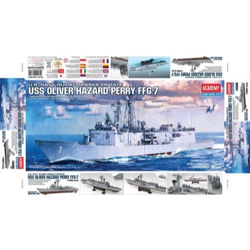 Academy 14102 1/350 USS Oliver Hazard Perry Frigate - Image 14