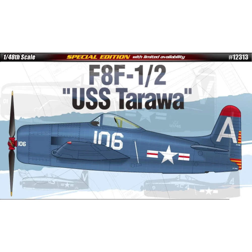 Academy 12313 1/48 F8F-1/2 "USS Tarawa" Le: Bearcat