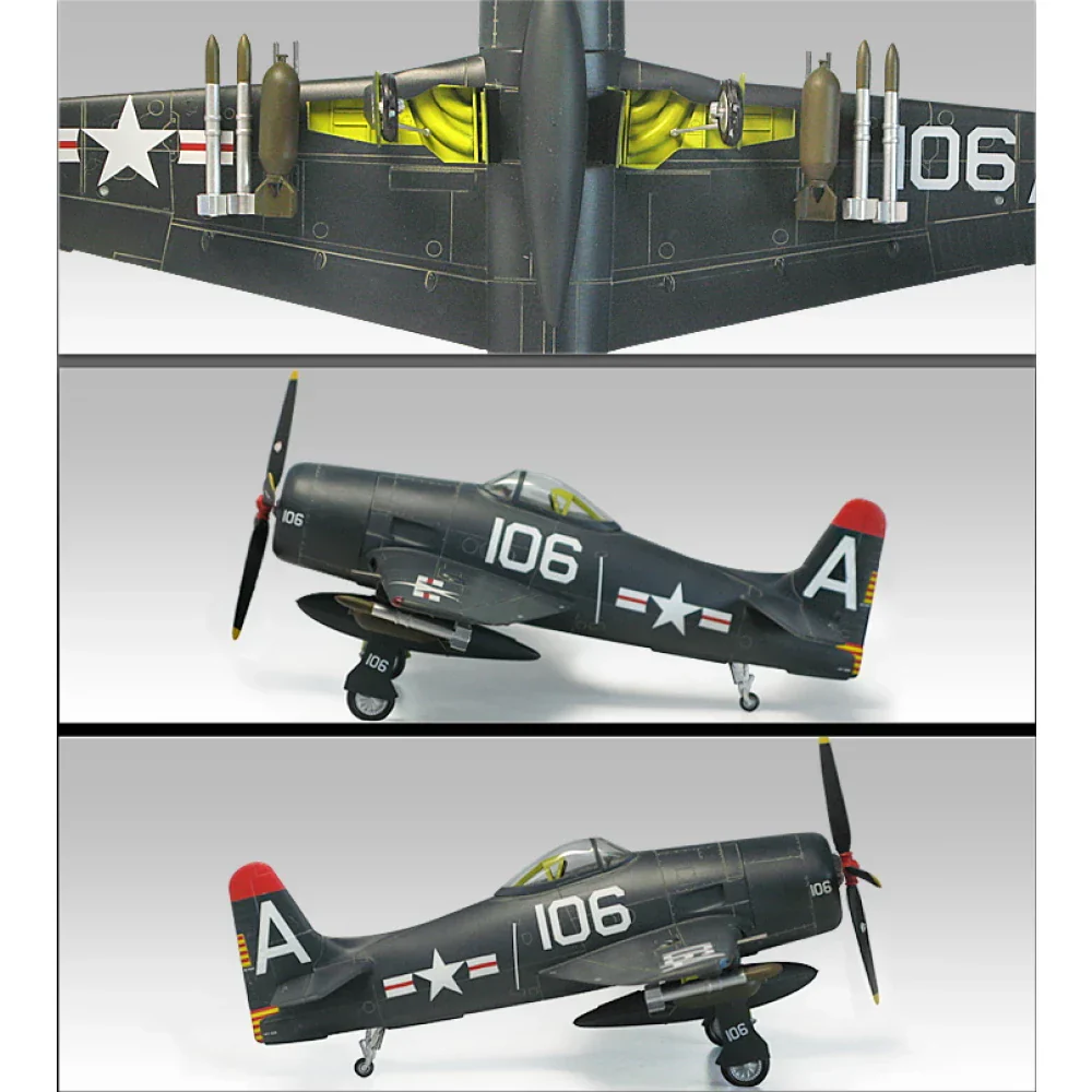 Academy 12313 1/48 F8F-1/2 "USS Tarawa" Le: Bearcat - Image 4