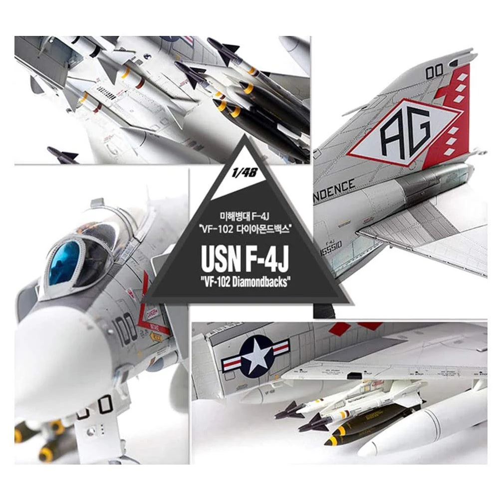 Academy 12323 1/48 USN F-4J VF-102 Diamondbacks - Image 7