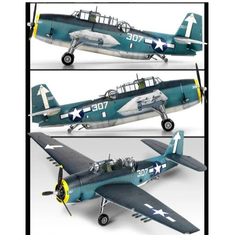 Academy 12285 1/48 TBM-3 "USS Bunker Hill" Avenger - Image 10