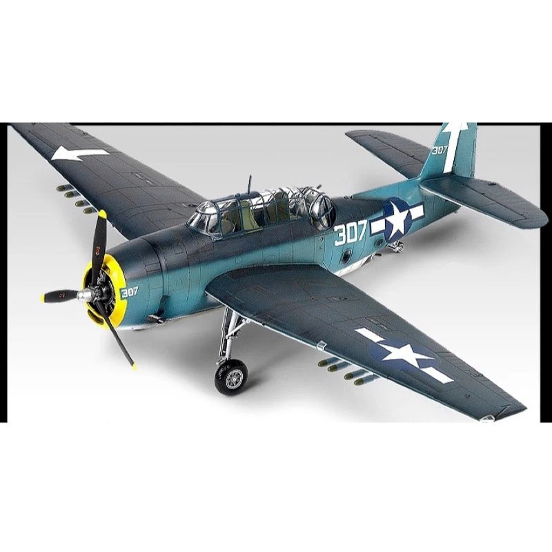 Academy 12285 1/48 TBM-3 "USS Bunker Hill" Avenger - Image 13