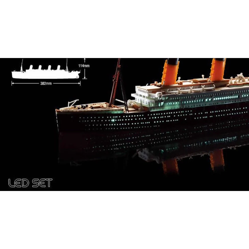 Academy 14220 1/700 R.M.S. Titanic + LED Set MCP - Image 4