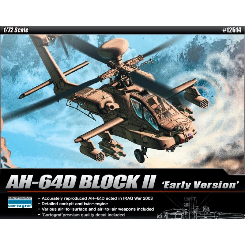 Academy 12514 1/72 AH-64D Block II Apache - Image 8