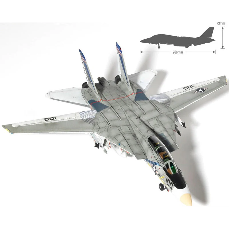 Academy 12563 1/72 Grumman F-14A VF-143 Pukin Dogs - Image 3