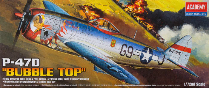 Academy 12491 1/72 P-47D "Bubble-Top" Thunderbolt