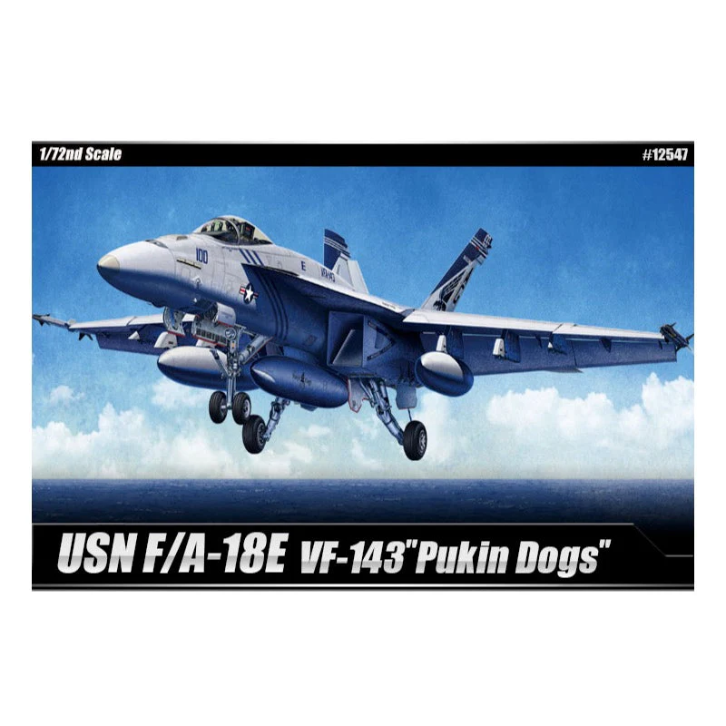 Academy 12547 1/72 USN F/A-18E VFA-143 "Pukin Dogs" Super Hornet - Image 2
