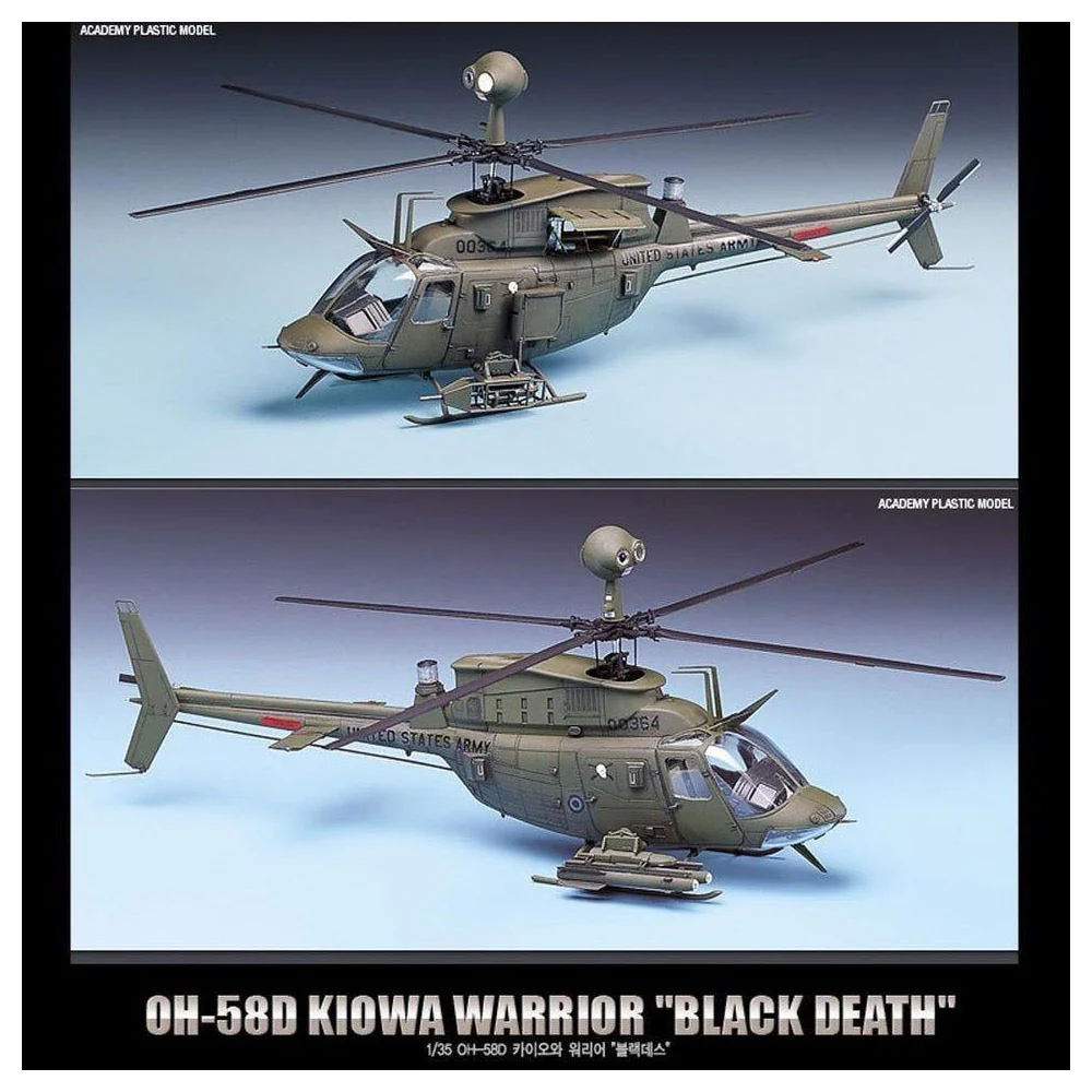 Academy 12131 1/35 OH-58D Kiowa "Black Death" - Image 4