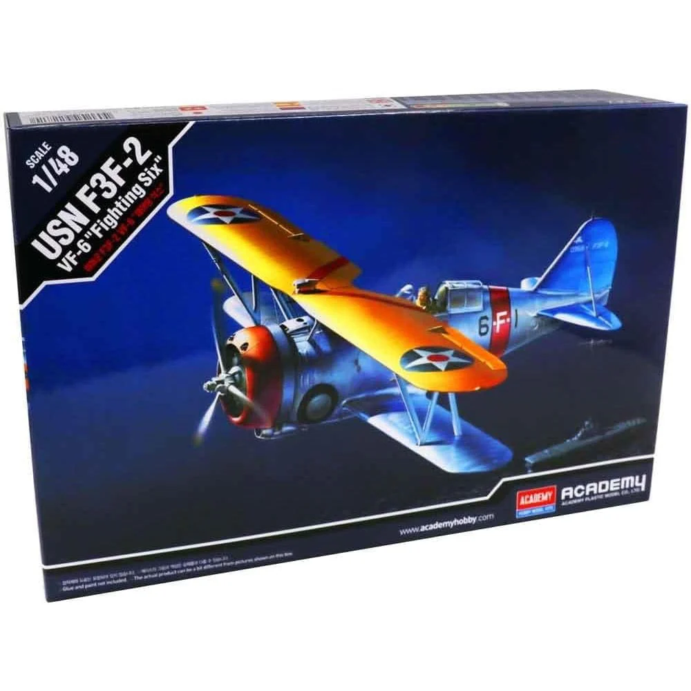 Academy 12326 1/48 USN F3F-2 VF-6 "Fighting Six" - Image 2