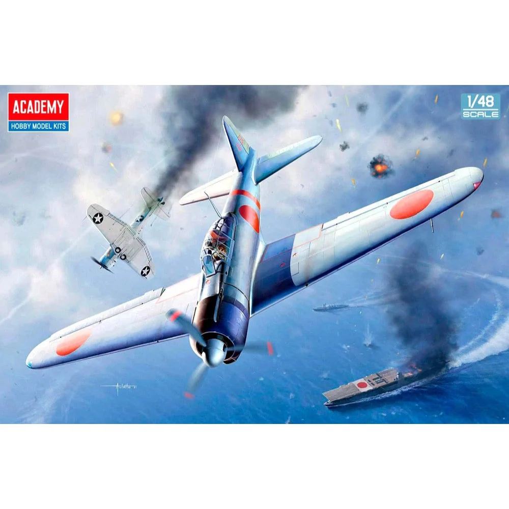 Academy 12352 1/48 A6M2b Zero Fighter Model 21 "Battle of Midway"