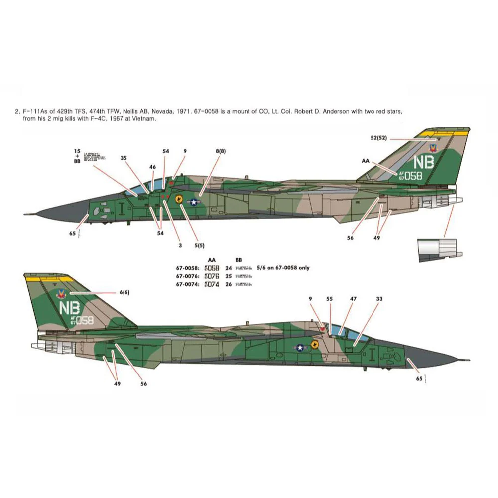 Academy 12360 1/48 USAF F-111A Aardvark "Vietnam War" - Image 2