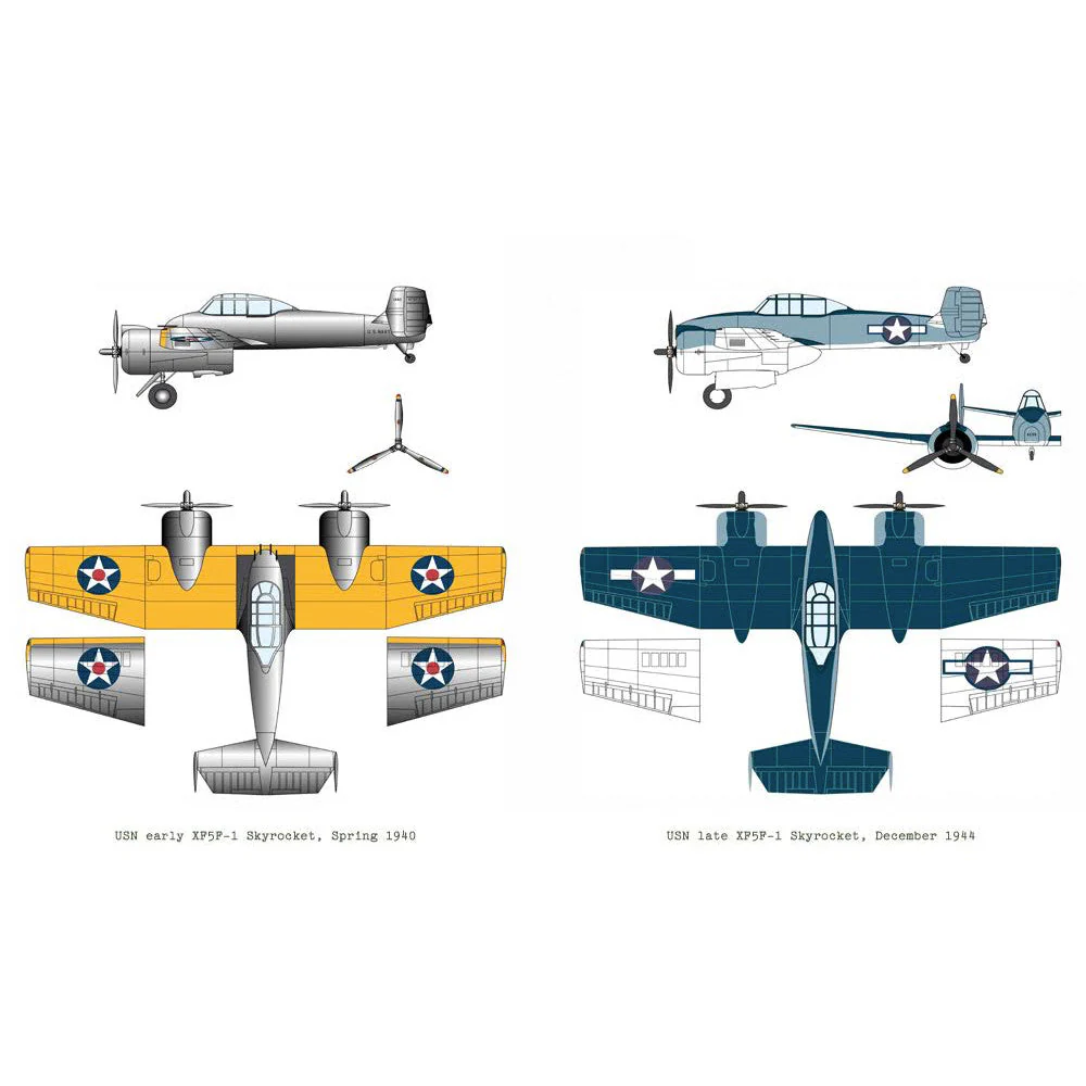 Academy 12363 1/48 USN XF5F-1 Skyrocket - Image 2