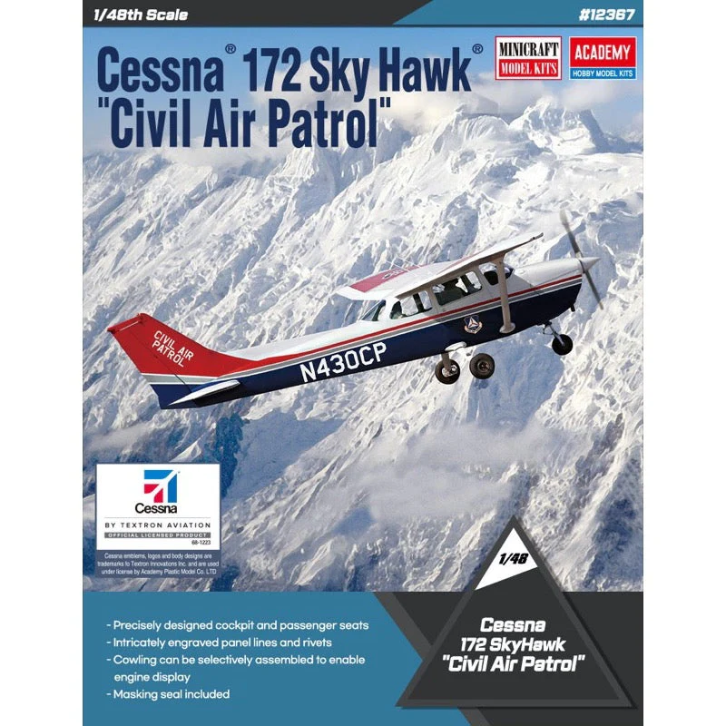 Academy 12367 1/48 Cessna 172 Skyhawk Civil Air Patrol - Image 3