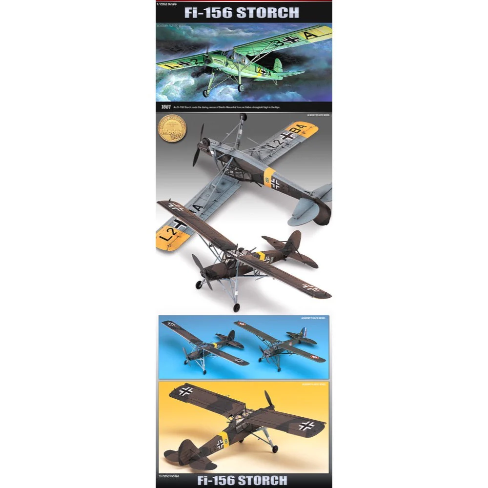 Academy 12459 1/72 Fieseler FI-156 Storch - Image 6