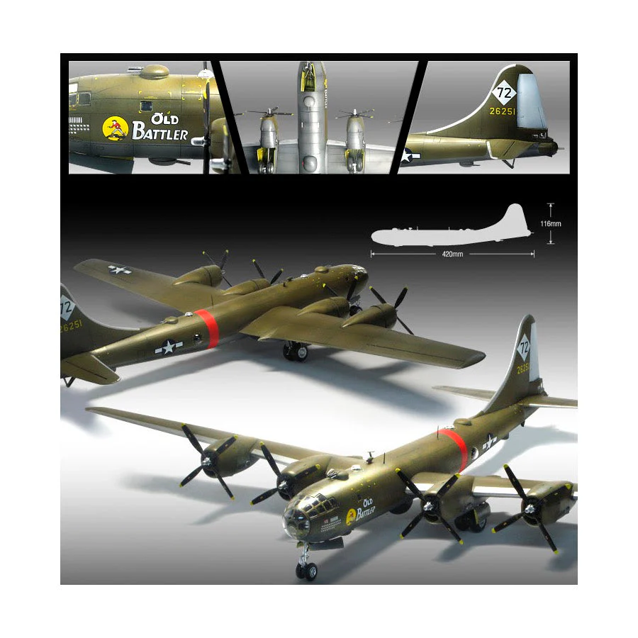 Academy 12517 1/72 USAAF B-29A "Old Battler" Superfortress - Image 3
