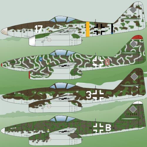 Academy 12542 1/72 ME262A-1/2 "Last Ace" Le: - Image 2