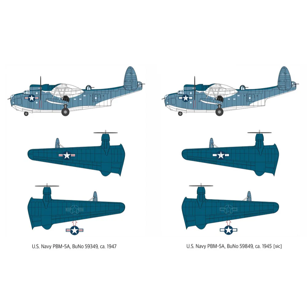 Academy 12586 1/72 USN PBM-5A Mariner Flying Boat ca.1947-58 RAAF markings included - Image 2