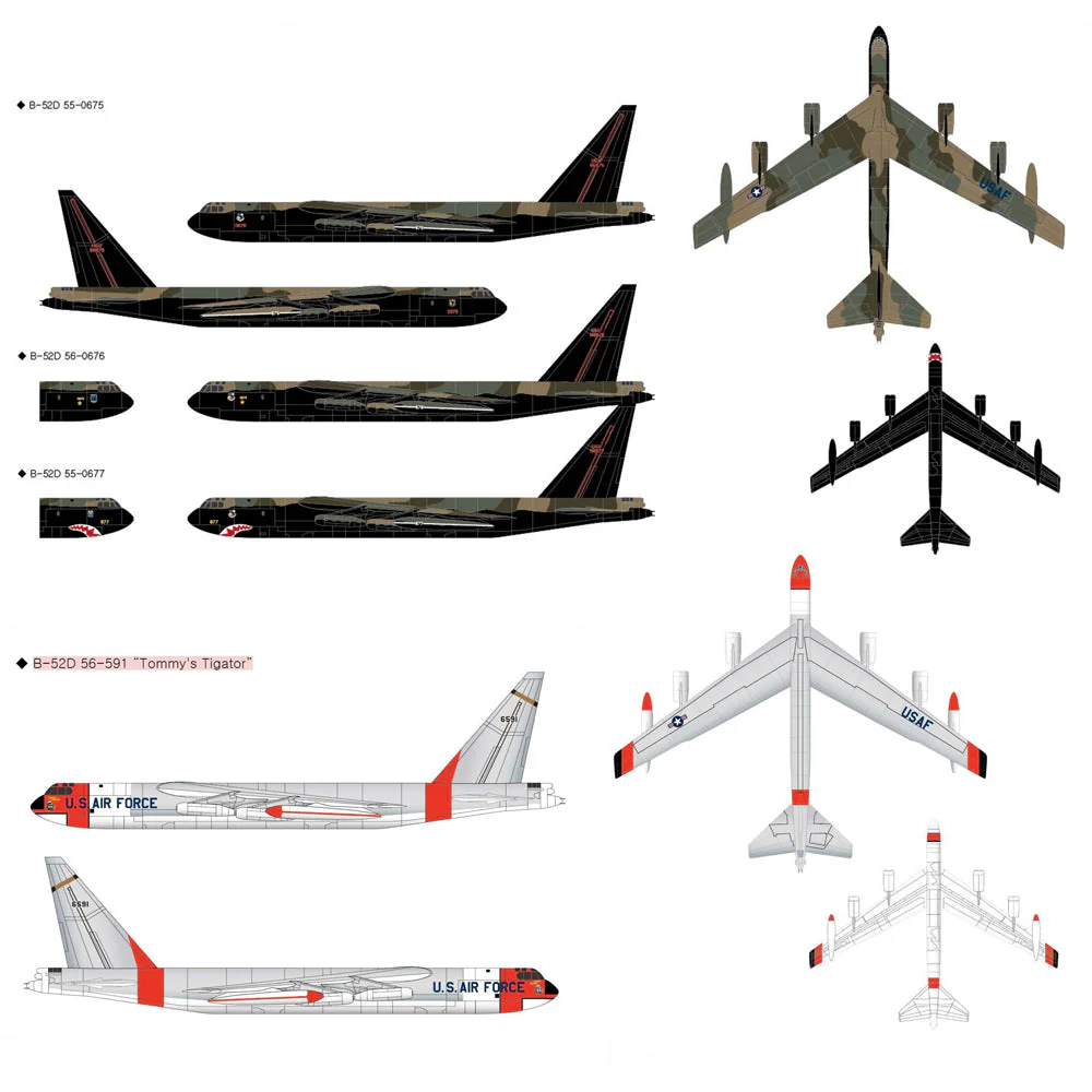 Academy 12632 1/144 Boeing B-52D Stratofortress - Image 2