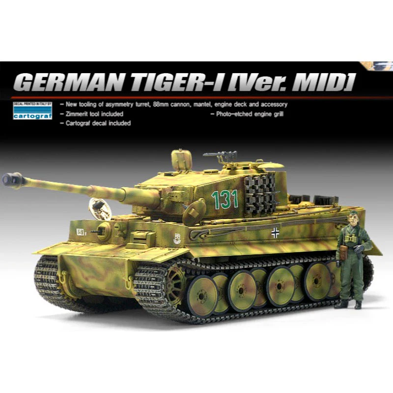Academy 13287 1/35 German Tiger I Mid Production - Image 2