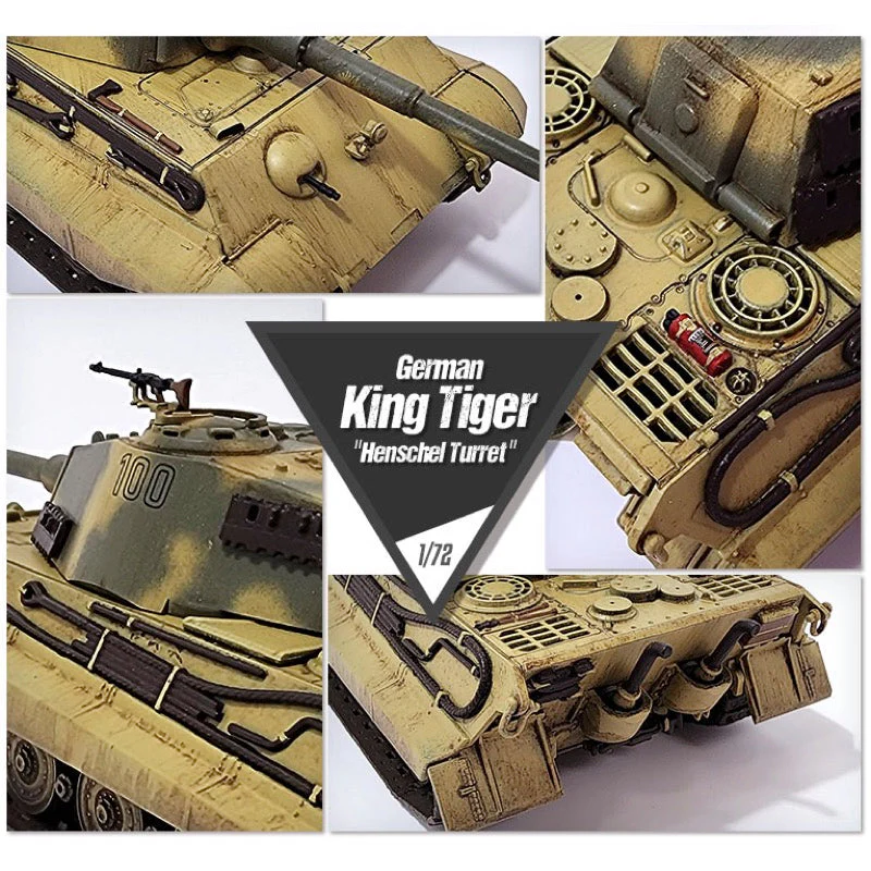 Academy 13423 1/72 German King Tiger Henschel Turret - Image 9