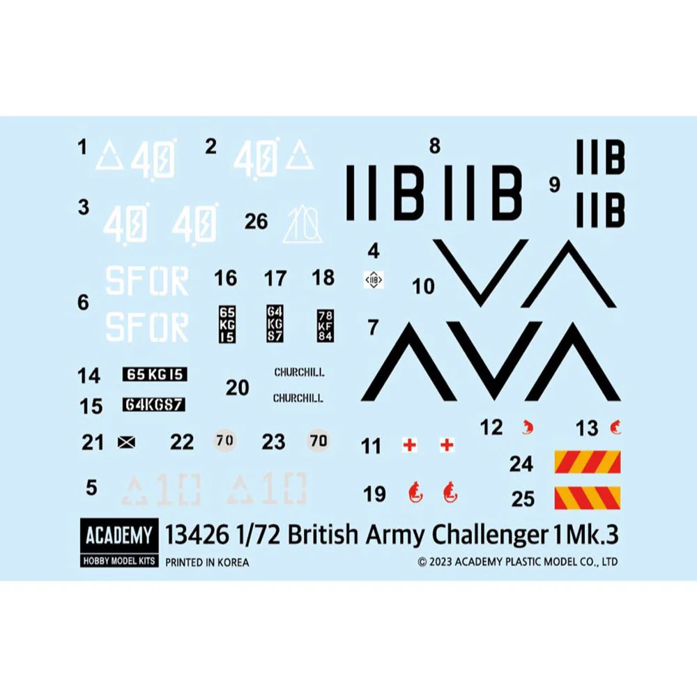 Academy 13426 1/72 Challenger 1 Mk 3 British Main Battle Tank - Image 3