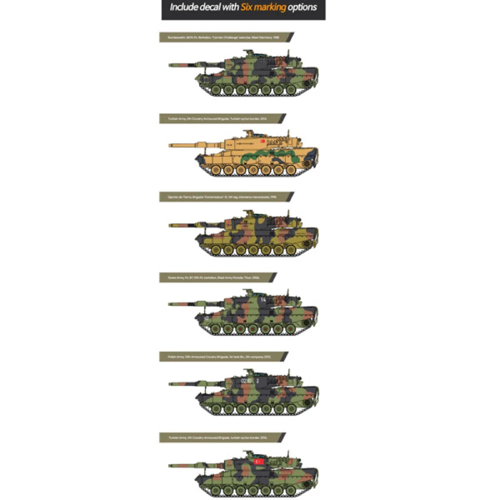 Academy 13428 1/72 German Army Leopard 2A4 - Image 5