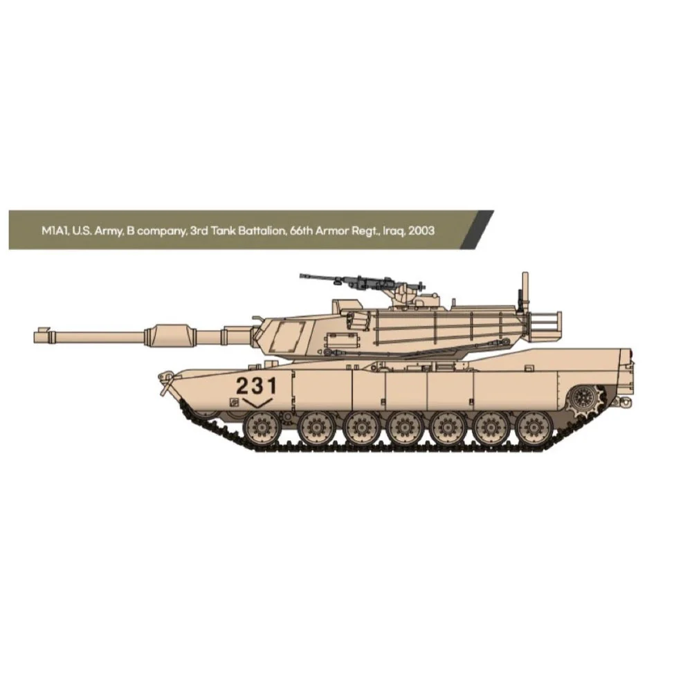 Academy 13430 1/72 USMC M1A1 - Image 6