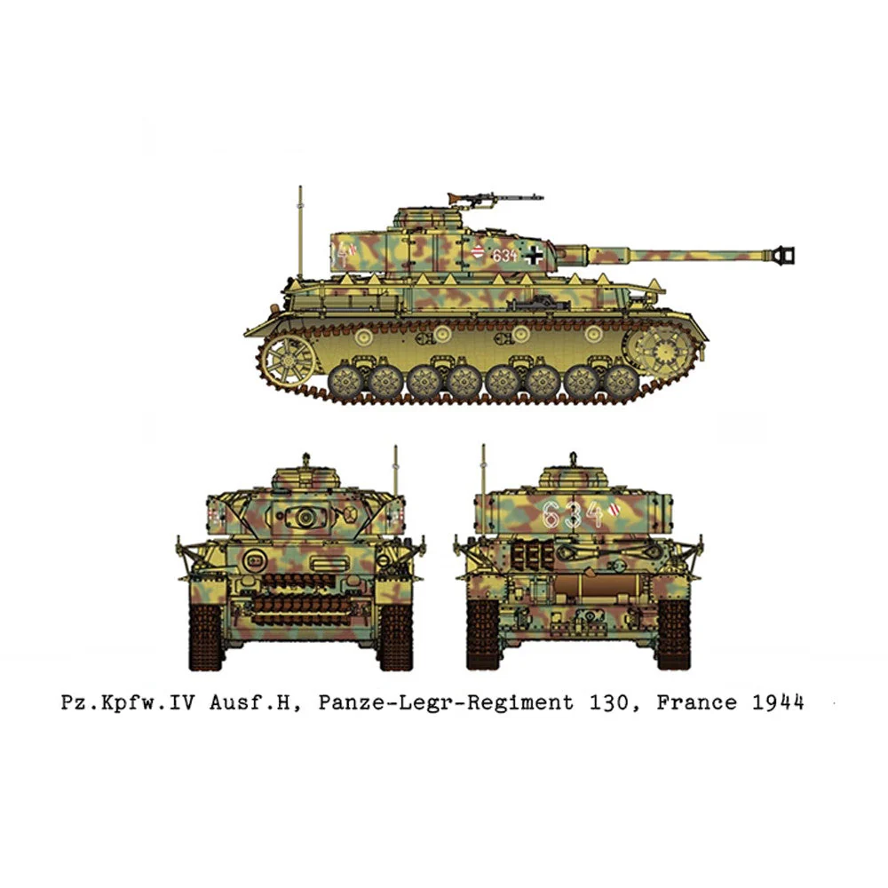 Academy 13432 1/72 Pz.Kpfw IV Ausf H Medium Tank - Image 2