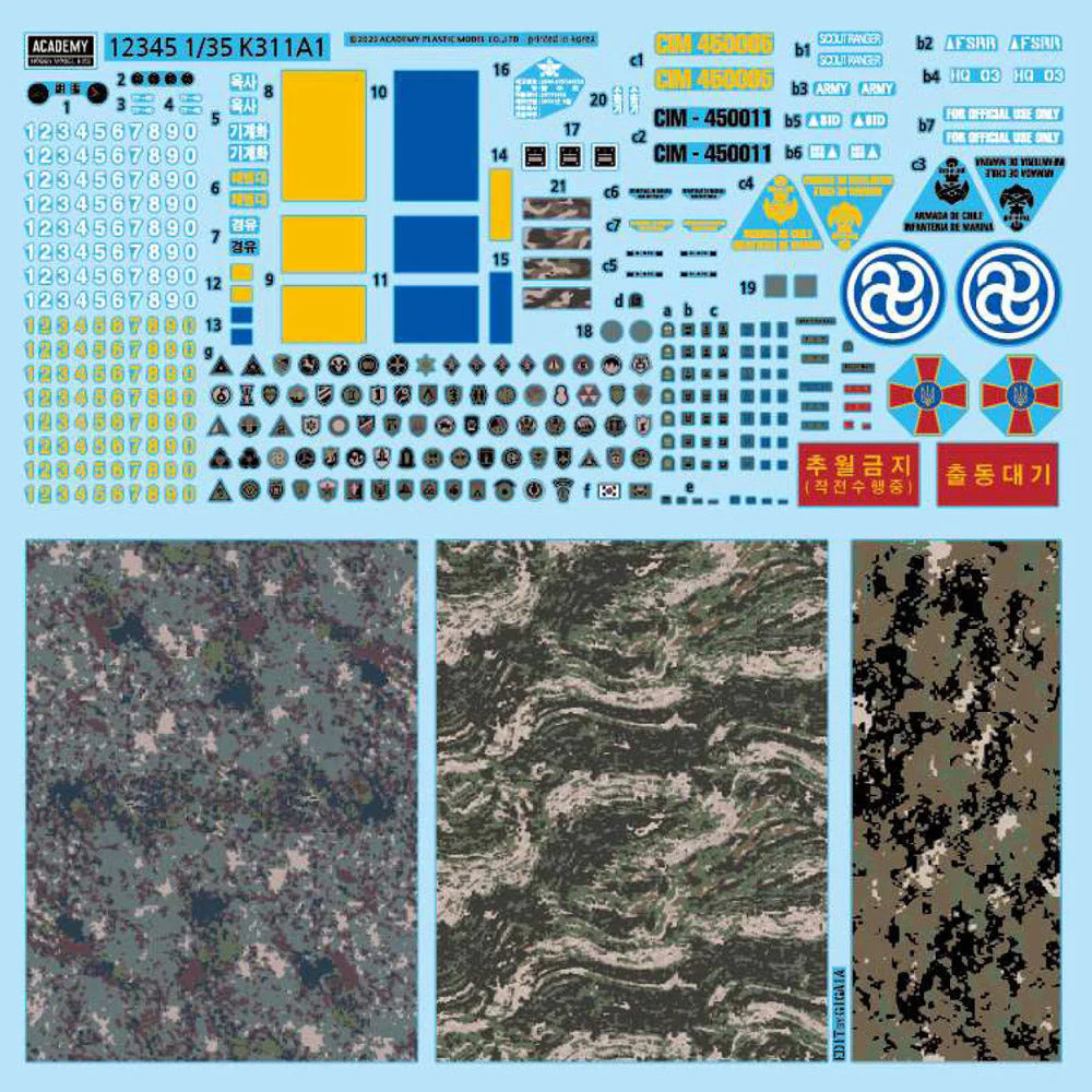 Academy 13551 1/35 ROK Army K311A1 1.25 ton Utility Truck - Image 10