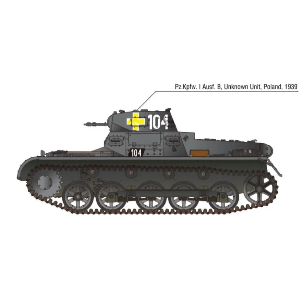 Academy 13556 1/35 German Panzer I Ausf.B & Motorcycle - Image 4