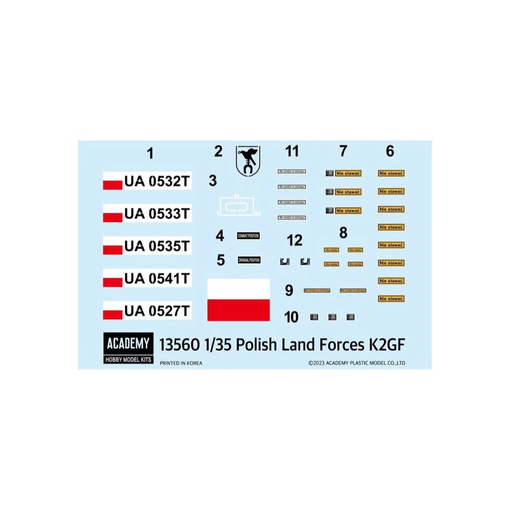 Academy 13560 1/35 Polish Land Forces K2GF - Image 3