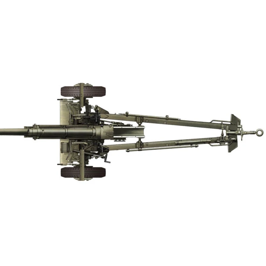 AFV 35182 1/35 105mm Howitzer M2A1 w/ M2A2 Carriage - Image 4