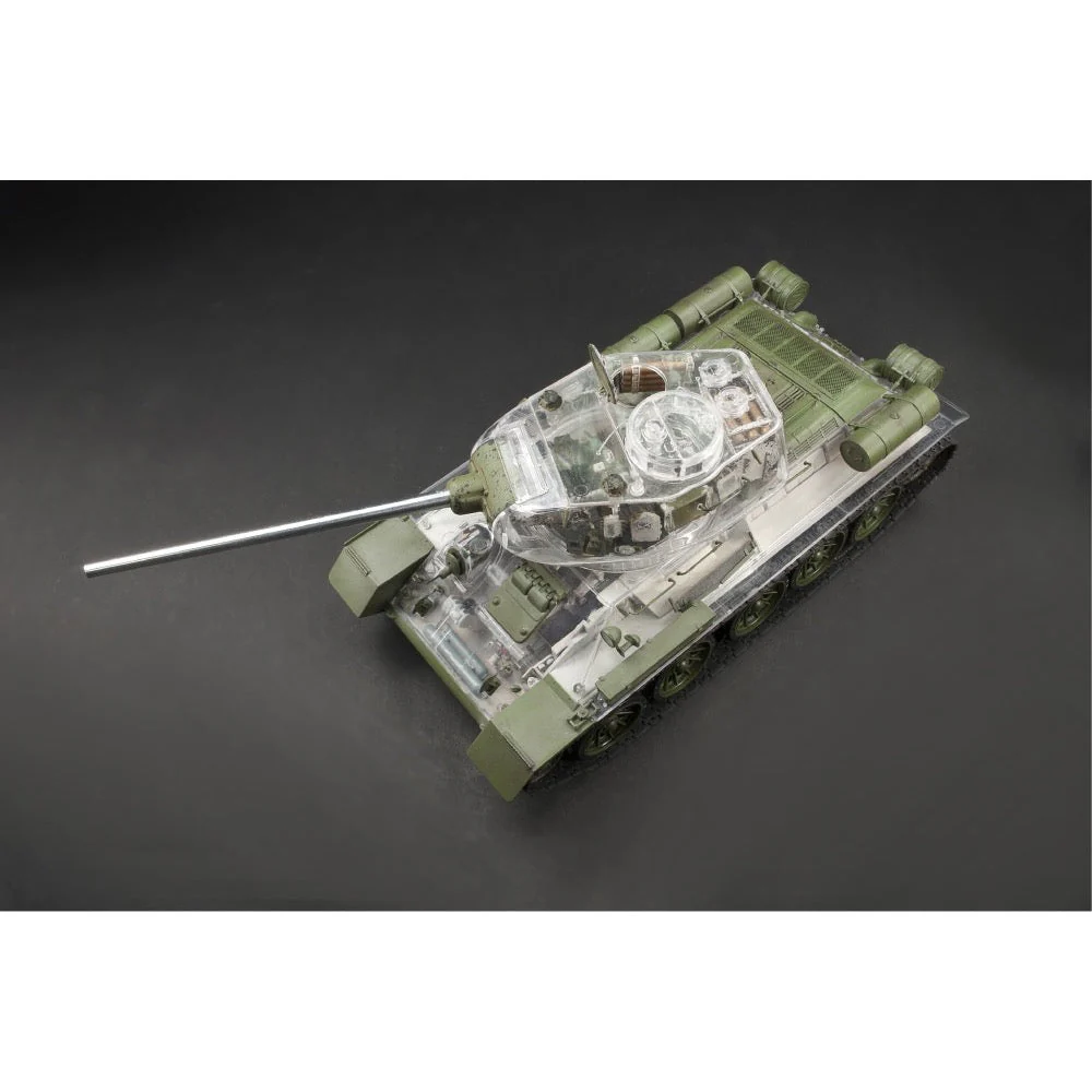 AFV 35S55 1/35 T-34/85 1944 Factory No.183 Full Interior with Clear Turret and Upper Hull Parts - Image 3