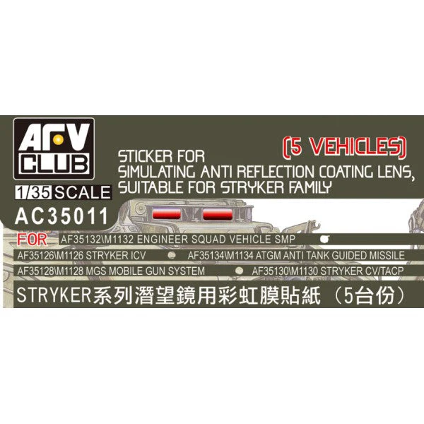AFV AC35011 1/35 Sticker Sim Anti Ref Coating - Image 2