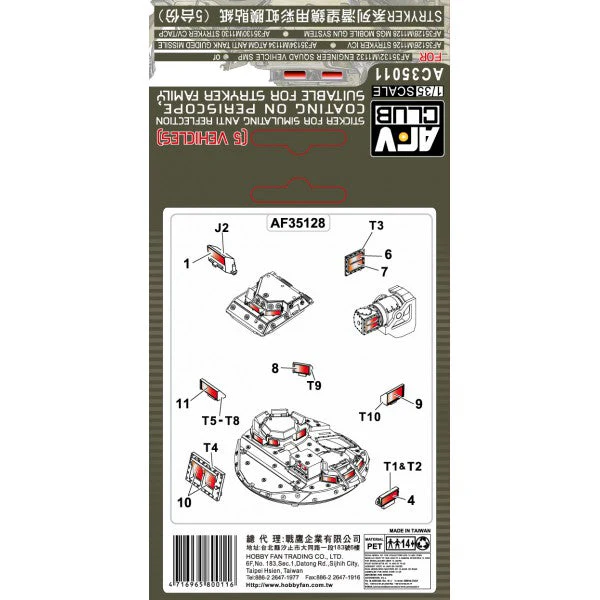 AFV AC35011 1/35 Sticker Sim Anti Ref Coating - Image 3