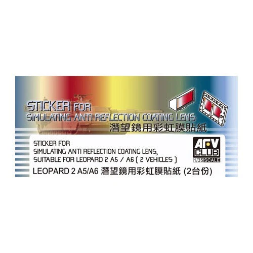 AFV AC35013  1/35 Reflection Sticker for Leopard - Image 2