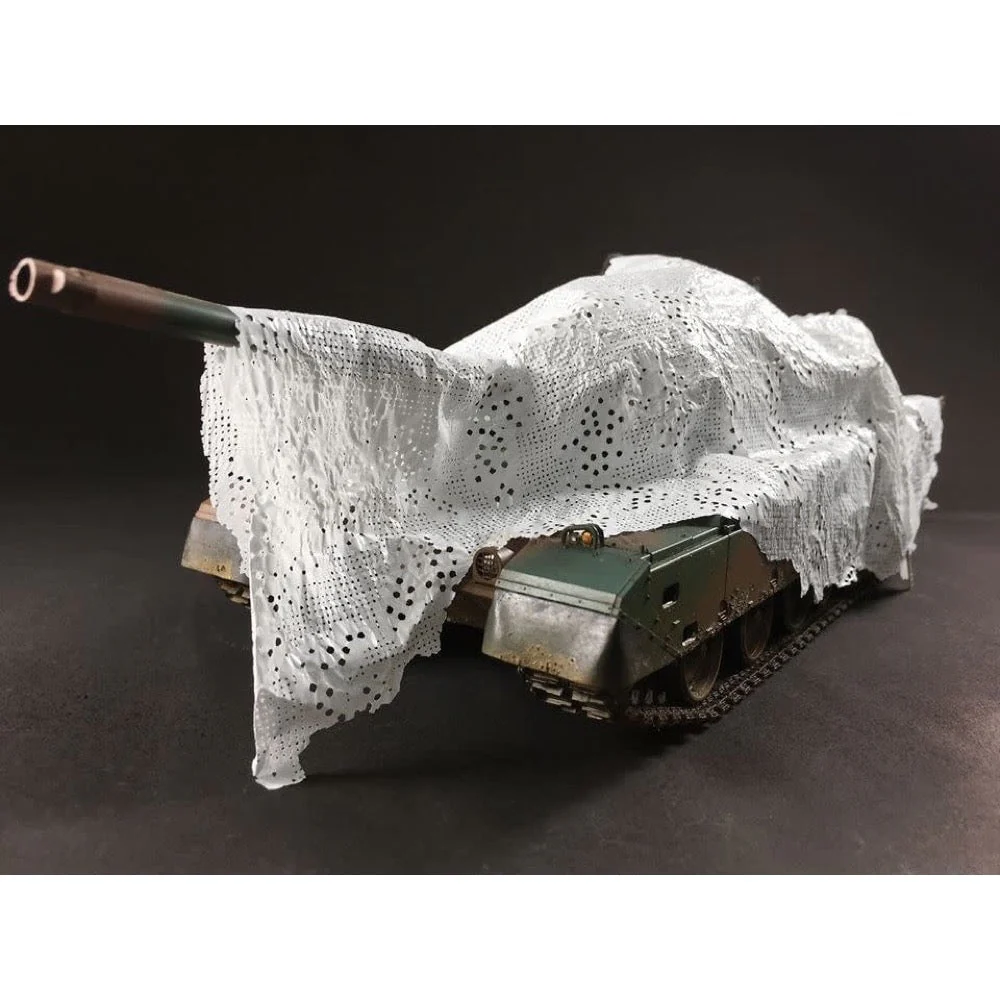 AFV AC35021 1/35 Extra Thin Camouflage Net-Snow Gray - Image 2