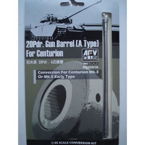AFV AG35018 1/35 20Pdr. Gun Barrel A Type for Centurion Mk3 & Mk5 Early Type
