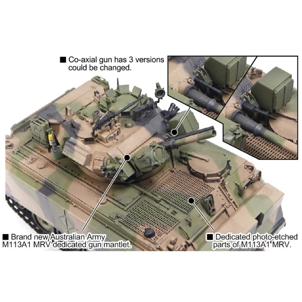 AFV Club 1/35 Australian Army M113A1 MRV and SMS SET02a Auscam Modern Colour Set Bundle - Image 10