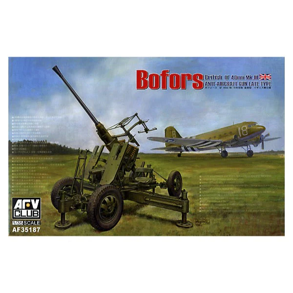 AFV 35187 1/35 Bofors Anti Aircraft Gun British