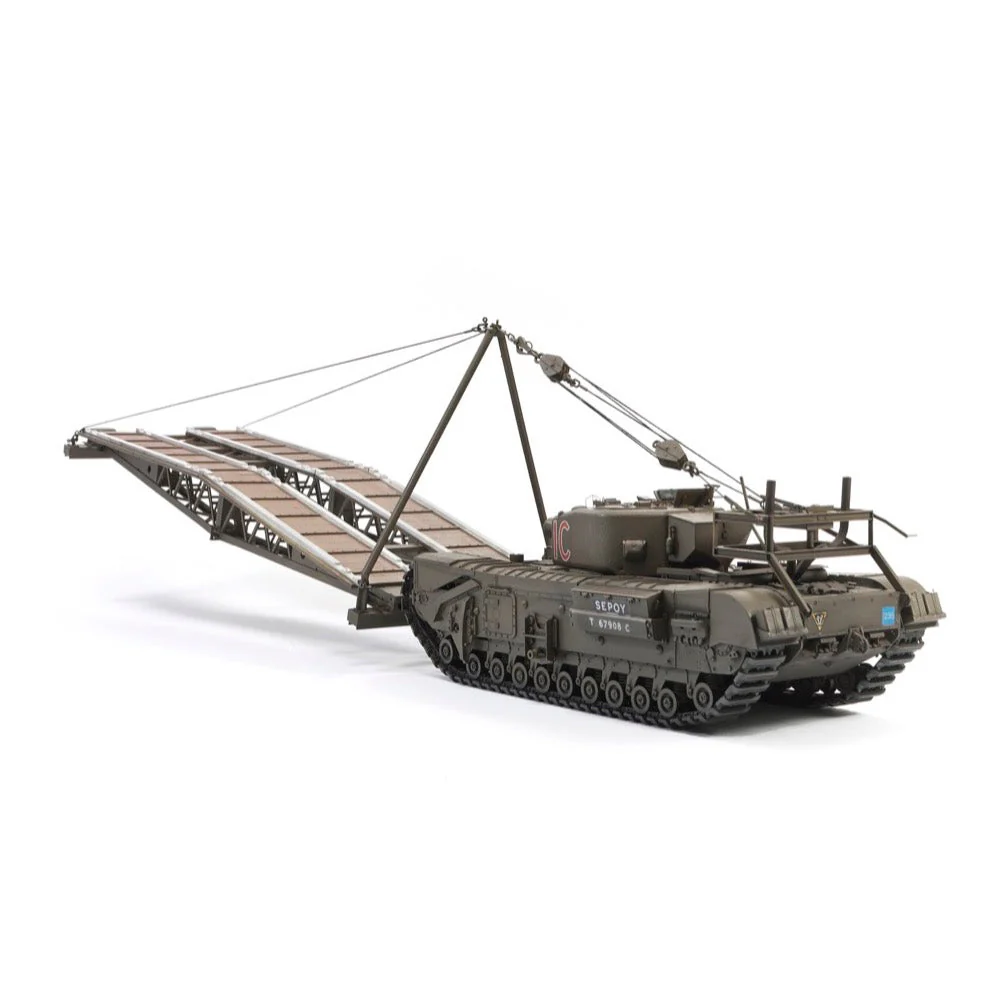 AFV 35342 1/35 Churchill Mk IV AVRE with SBG Bridge WWII Small Box Girder Bridge - Image 3