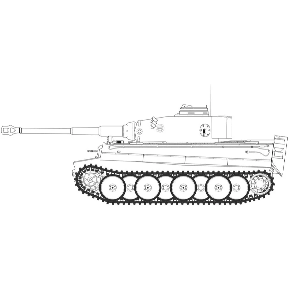Airfix A1357 1/35 Tiger 1 Early Production Version - Image 5