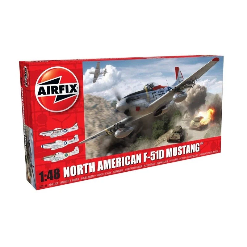 Airfix A05136 1/48 North American F-51D Mustang - Image 5
